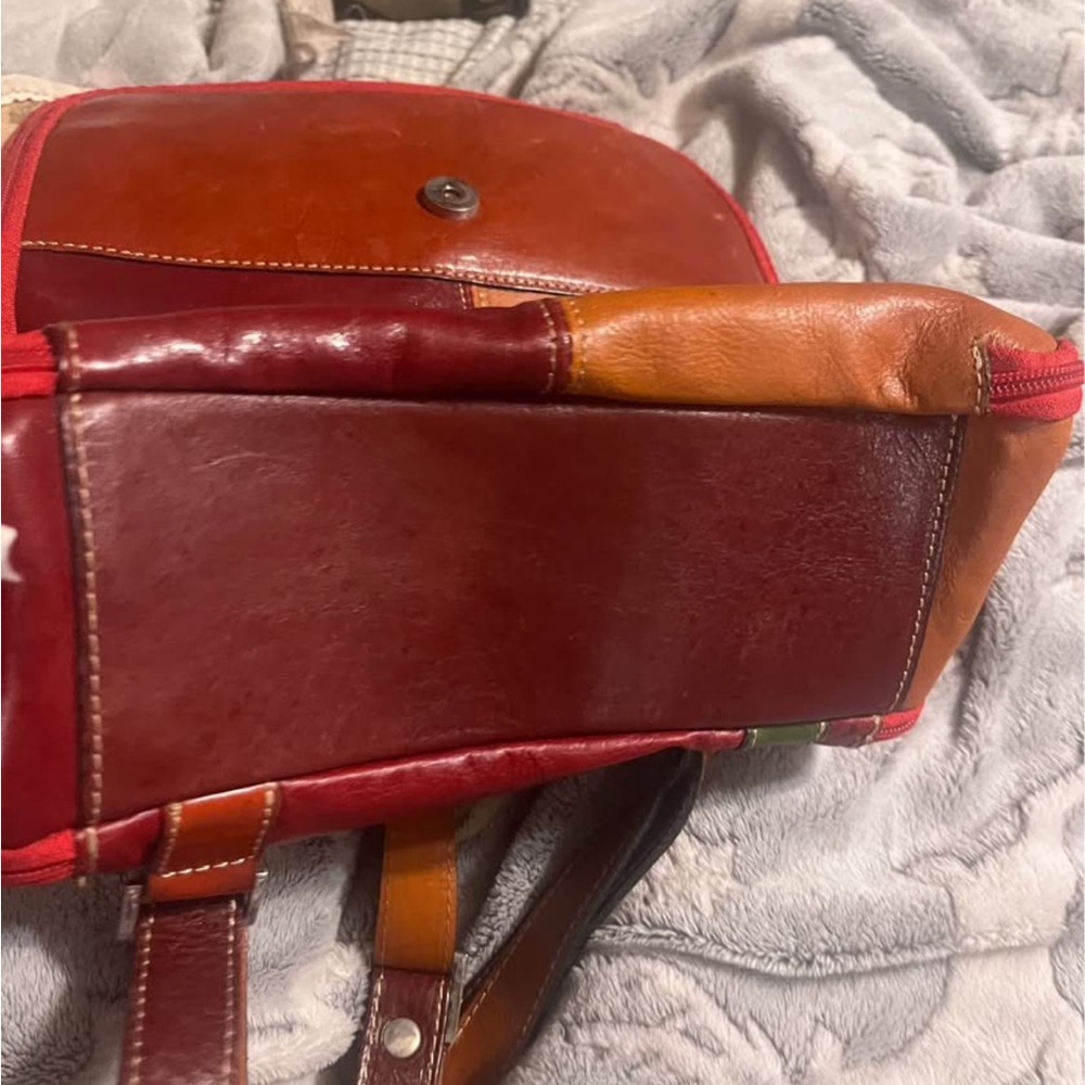 Patchwork Leather Women's Backpack - image 5